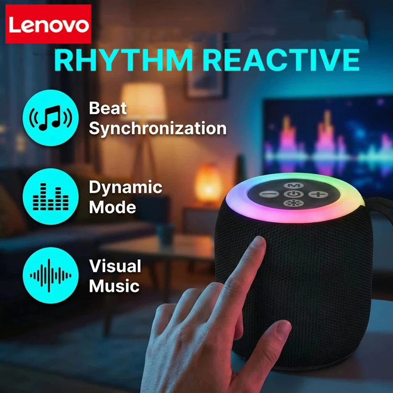 Google Speaker Nest Audio - Lenovo Mini Bluetooth-Lautsprecher mit Trageriemen Tragbarer