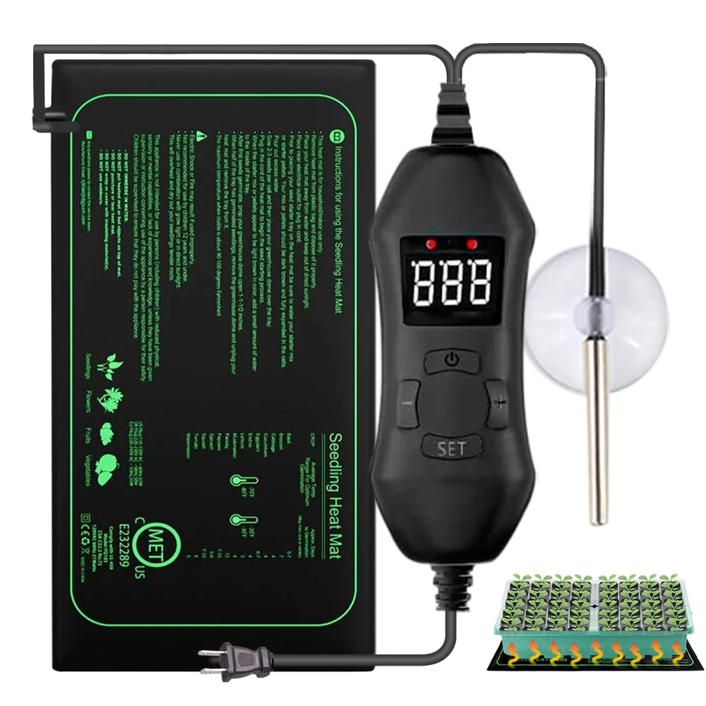 Heat Mat Seedling - 50 W EU-US/UK/AU Einstellbare Thermostat Sämling